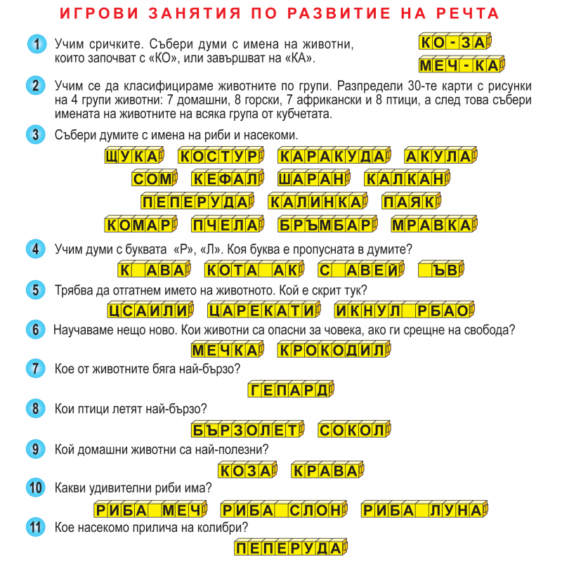 GUDRIE KLUCĪŠI "Dzīvnieku pasaule" RUS